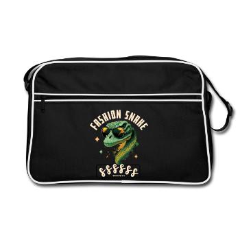 Crocodile Chic Sunglasses - Retro Bag - black/white - Front