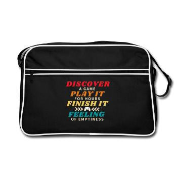 Découvrez un jeu Terminez-le - Sac Retro - noir/blanc - Devant