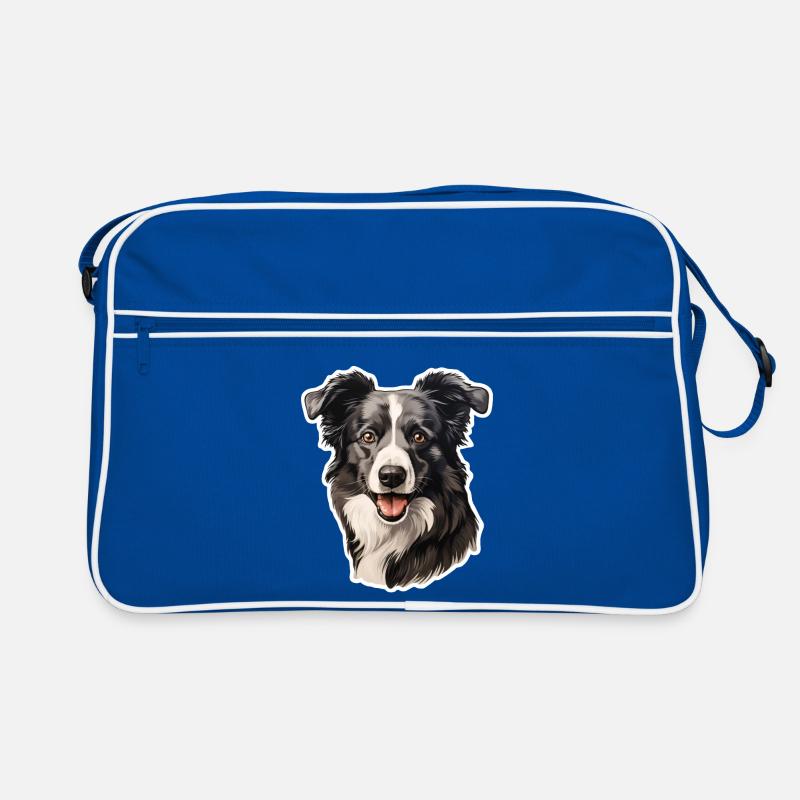 Border Collie Retro Bag
