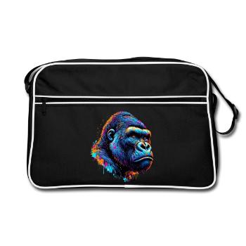 Gorille - Sac Retro - noir/blanc - Devant