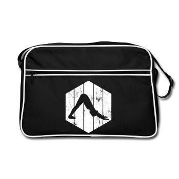 Yogini Sketch - Retro Bag - black/white - Front