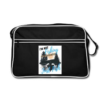 Juste du poisson, sans compliments - Sac Retro - noir/blanc - Devant