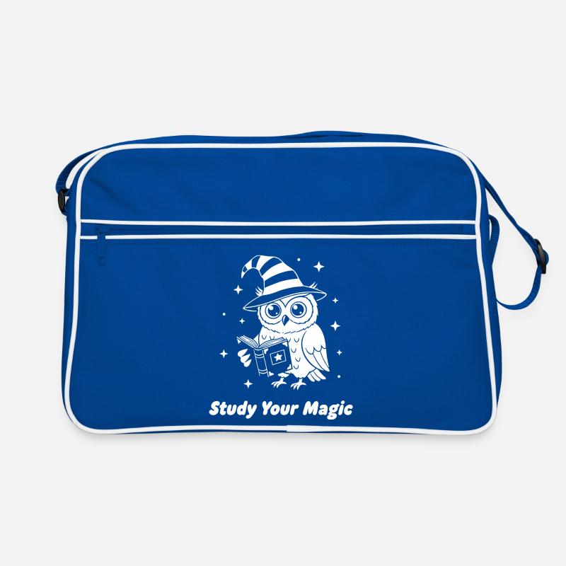 Magic owl learns magic Retro Bag