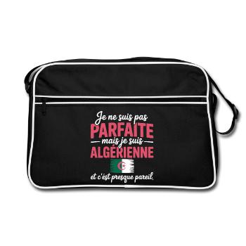 Je ne suis pas parfaite mais je suis Algerienne - Sac Retro - noir/blanc - Devant