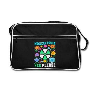 Atomkraft ja bitte mit Blumen - Sac Retro - noir/blanc - Devant