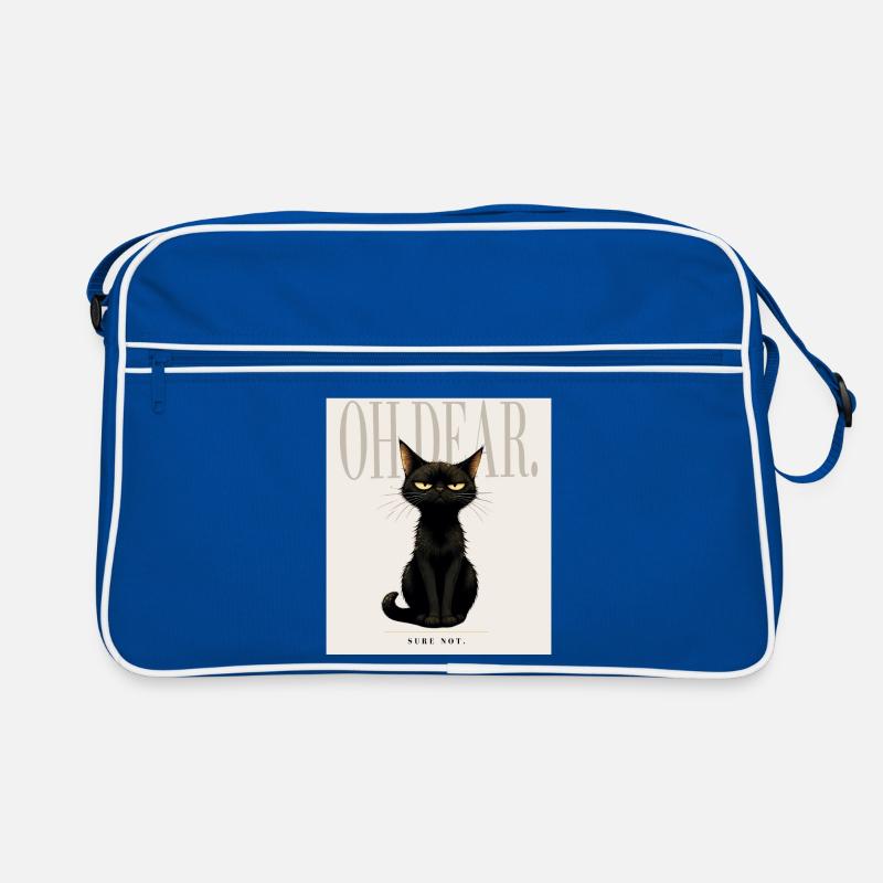 Disappointing. – Sarcastic Black Cat Design Retro Bag