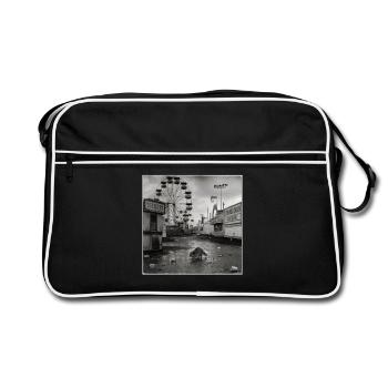 Fête laveur abandonnée Animal rétro de fête laveur - Sac Retro - noir/blanc - Devant