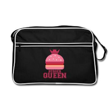 BURGER REINE - Sac Retro - noir/blanc - Devant