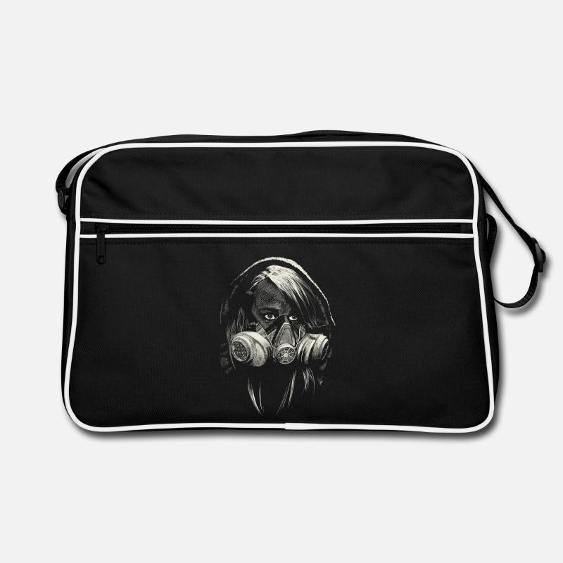 graffiti - Retro Bag - black/white