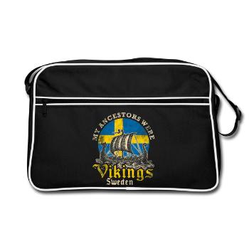 Mes ancêtres étaient des Vikings Suède Design - Sac Retro - noir/blanc - Devant