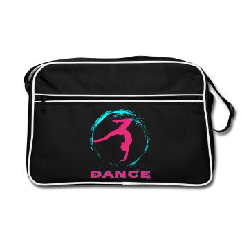 Dance - Retro Tasche - Schwarz/Weiß - Vorne