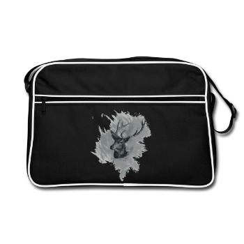 Hirschkopf Magnificent specimen new - Retro Bag - black/white - Front