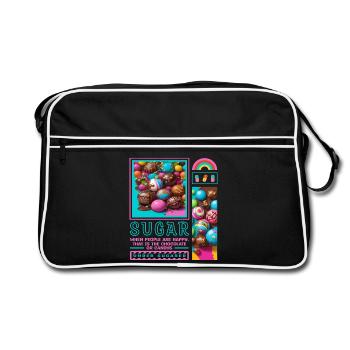 Sugar Man - Sac Retro - noir/blanc - Devant