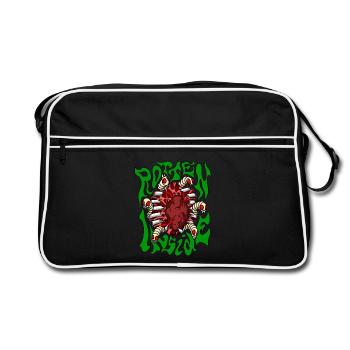 Pourri - Sac Retro - noir/blanc - Devant
