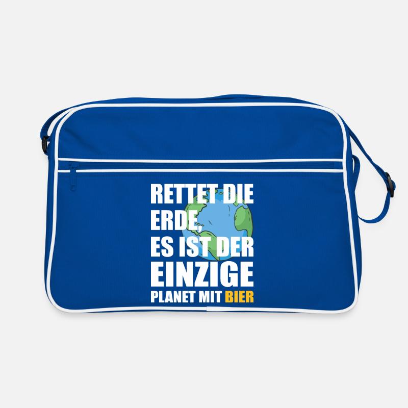Beer Saving the Planet Retro Bag