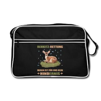 Fawn rescue - Retro Bag - black/white - Front