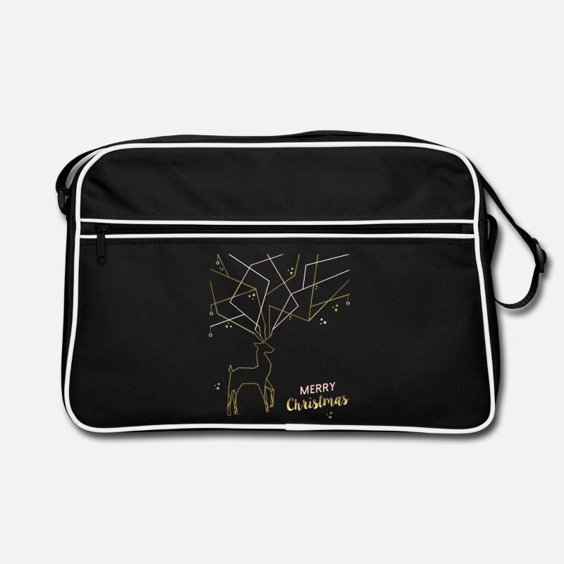 Filigrane de cerf, Joyeux Noël Sac Retro