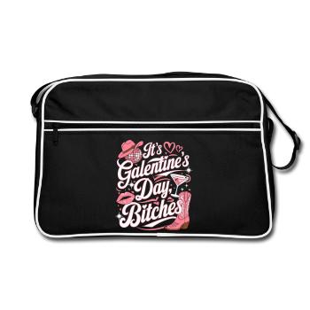 Galentine's Day Funny Party - Retro Bag - black/white - Front