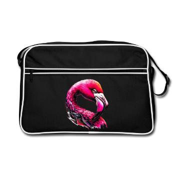 Flamant - Sac Retro - noir/blanc - Devant