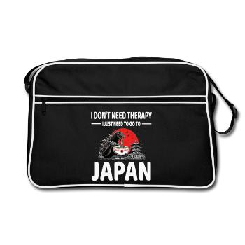 Japan - Retro Tasche - Schwarz/Weiß - Vorne