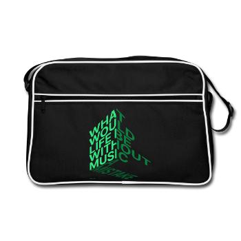 Quelle serait la vie ? - Sac Retro - noir/blanc - Devant