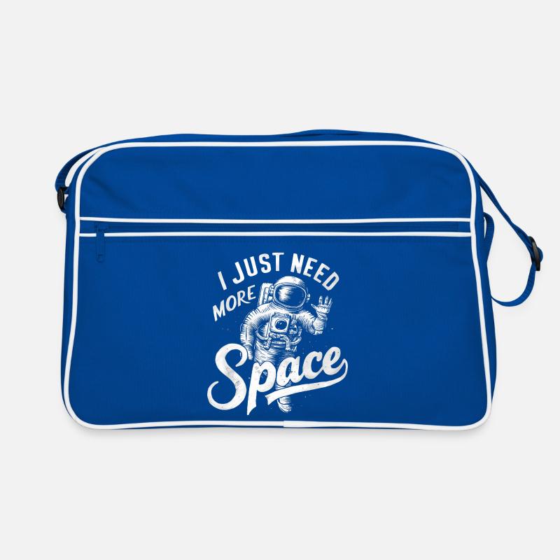 I just need more Space - Cool Astronaut Logo Retro Bag