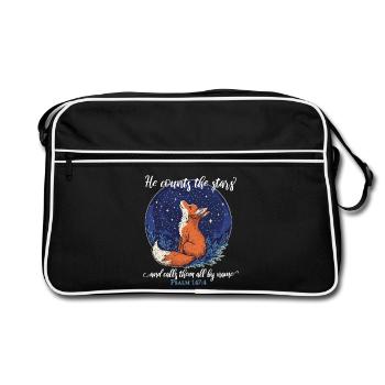 Fuchs Christlich - Retro Tasche - Schwarz/Weiß - Vorne