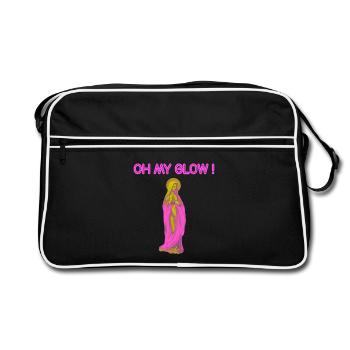 Oh My Glow Vierge Marie Auréole Or - Sac Retro - noir/blanc - Devant