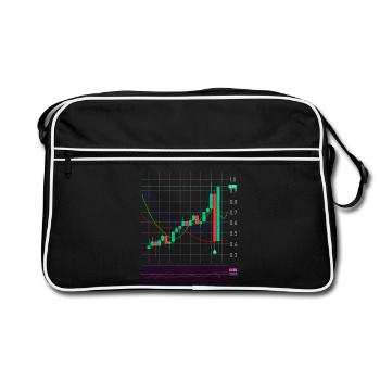 Trading Exchange Crypto Stocks - Retro Bag - black/white - Front