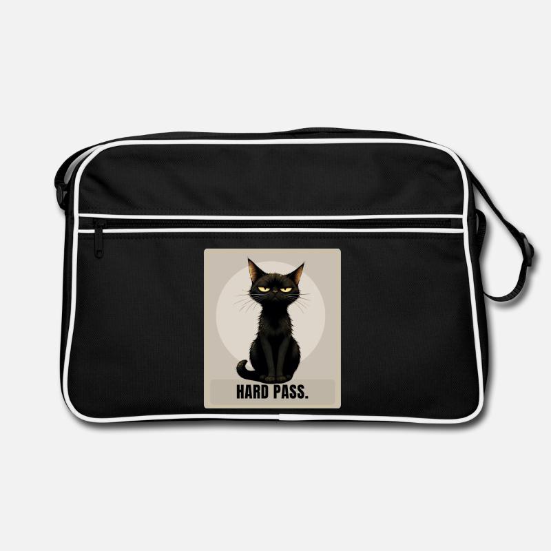 Refus catégorique – Design sarcastique du chat noir Sac Retro