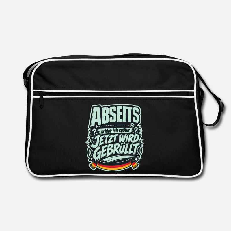 Abseits erklär ich später, jetzt wird gebrüllt Retro Tasche