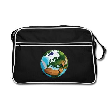 PlanetEU (en anglais seulement) - Sac Retro - noir/blanc - Devant