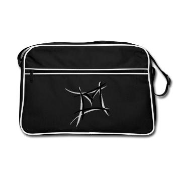 Email, envelope icon. Philatelist - Retro Bag - black/white - Front
