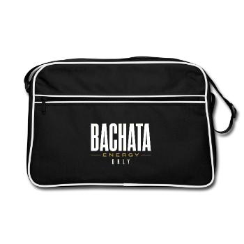 Bachata Énergie Seule | Conception premium - Sac Retro - noir/blanc - Devant