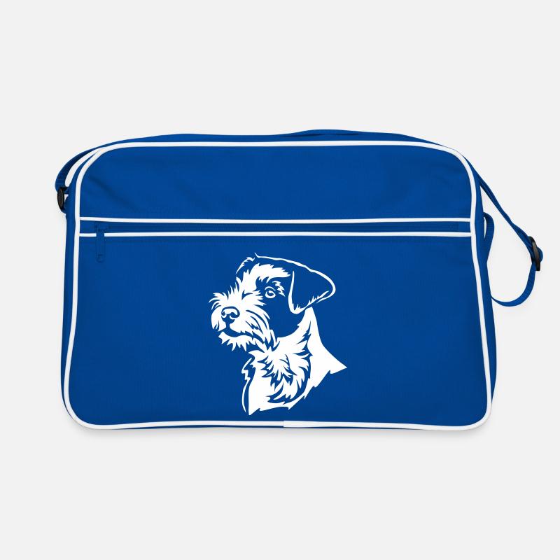 Parson Russell Terrier Kopf "Black Edition" Retro Tasche