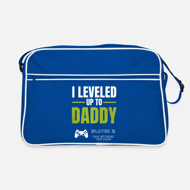 Level Up Daddy – Gamer Väter Design Sac Retro