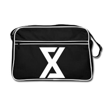 Art numérique simple logo - Sac Retro - noir/blanc - Devant