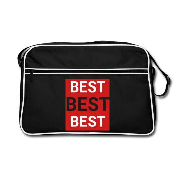 Meilleur - Sac Retro - noir/blanc - Devant