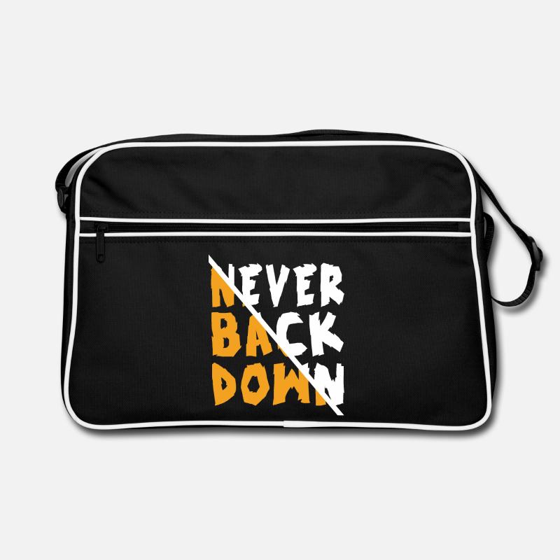 Ne reculez jamais dans la conception - Sac Retro - noir/blanc