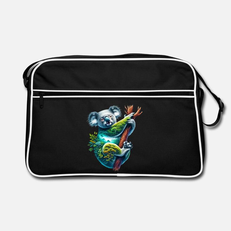 Koala - Sac Retro - noir/blanc