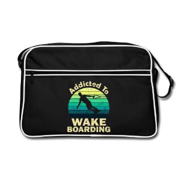 Wakeboard - Retro Tasche - Schwarz/Weiß - Vorne