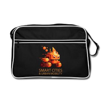 Smart Cities Urban Mobility - Retro Bag - black/white - Front