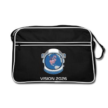 Vision 2026 USA Astronaut - Retro Bag - black/white - Front