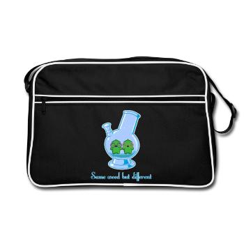 Same weed but different - Retro Bag - black/white - Front