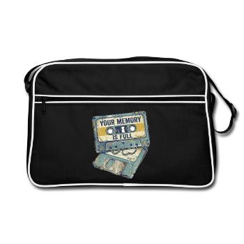 Mémoire complète - Sac Retro - noir/blanc - Devant