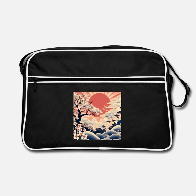 Sunrise Ukiyo-e Style Retro Bag