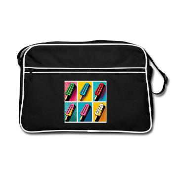 Glace sur le Style Popsicle Pop Art II - Sac Retro - noir/blanc - Devant
