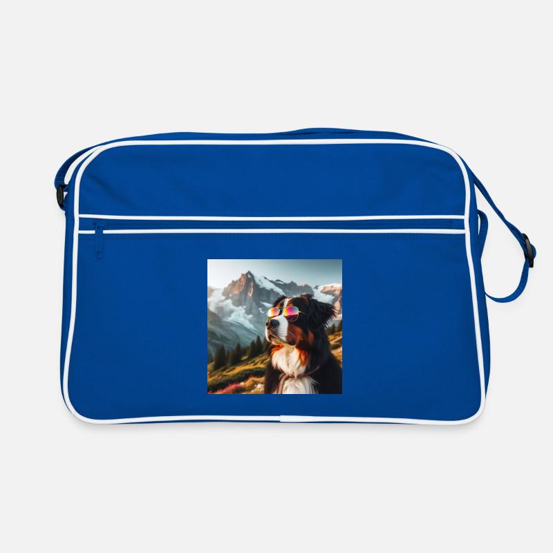Bernese mountain dog Retro Bag