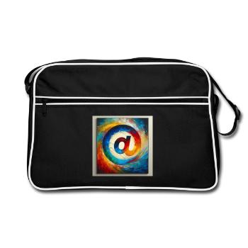 Symbol 6 - Retro Bag - black/white - Front