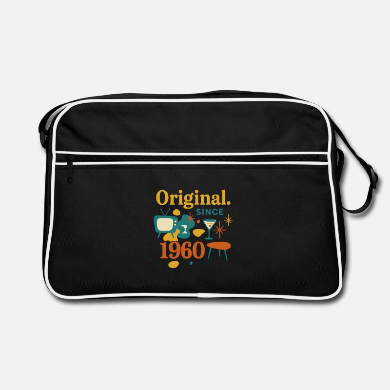 Langue source. Depuis 1960 – Design rétro Année de naissance Sac Retro